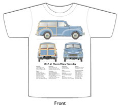 Morris Minor Traveller 1957-61 T-shirt Front